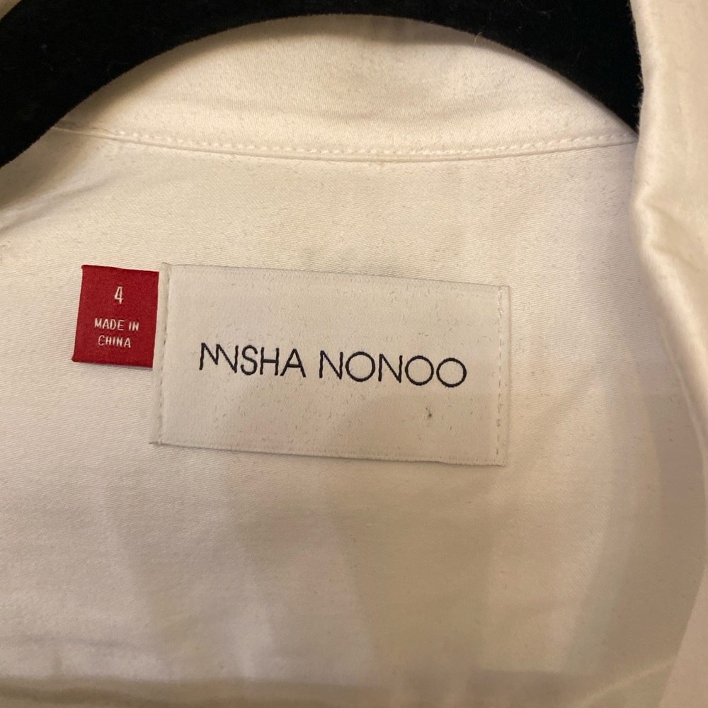 Misha Nonoo white button up shirt : only worn once! Size 4